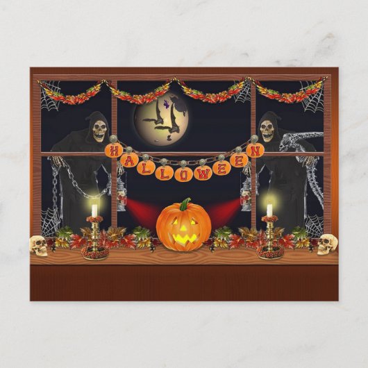Halloween Postkarte (Vorderseite)
