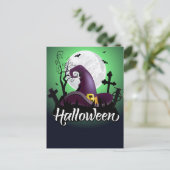 Halloween Postkarte (Stehend Vorderseite)