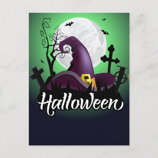 Halloween Postkarte (Vorderseite)