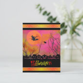 Halloween Postkarte (Stehend Vorderseite)