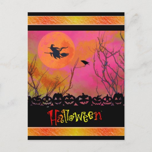 Halloween Postkarte (Vorderseite)