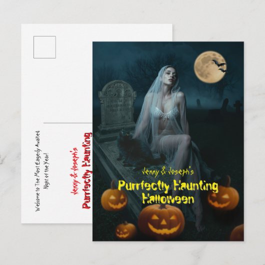 Halloween Postkarte (Vorne/Hinten)