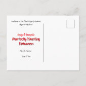 Halloween Postkarte (Rückseite)