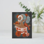 Halloween Postkarte (Stehend Vorderseite)