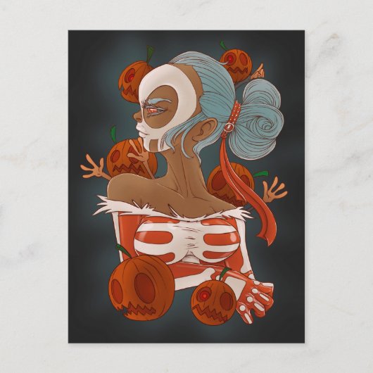 Halloween Postkarte (Vorderseite)