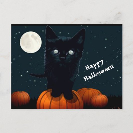 Halloween Postkarte (Vorderseite)