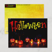 Halloween Postkarte (Vorne/Hinten)
