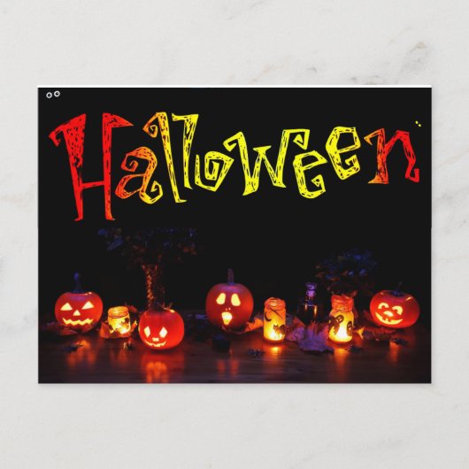 Halloween Postkarte (Vorderseite)
