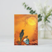 Halloween Postkarte (Stehend Vorderseite)