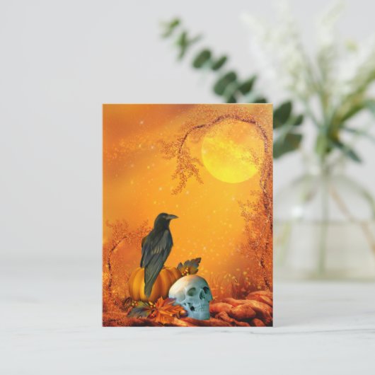 Halloween Postkarte (Stehend Vorderseite)