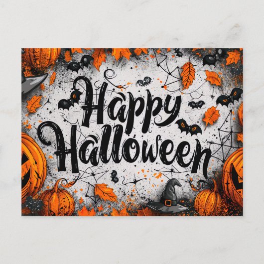 Halloween Postkarte (Vorderseite)