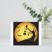 Halloween Postkarte (Stehend Vorderseite)