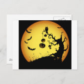 Halloween Postkarte (Vorne/Hinten)