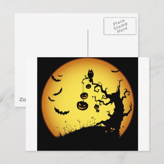 Halloween Postkarte (Vorne/Hinten)
