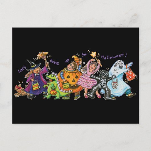 Halloween Postkarte (Vorderseite)