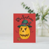 Halloween Postkarte (Stehend Vorderseite)