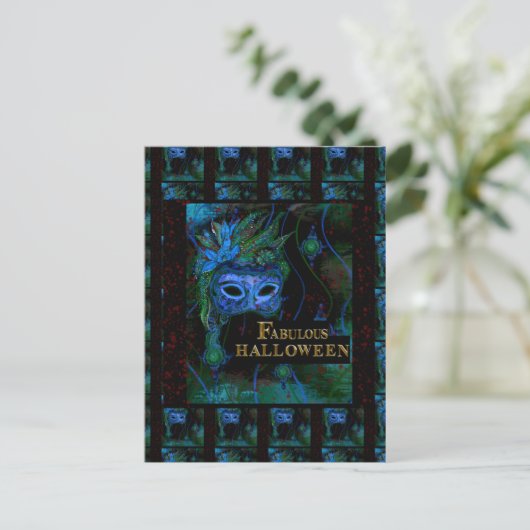 Halloween postkarte (Stehend Vorderseite)