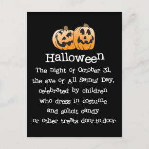 Halloween Postkarte