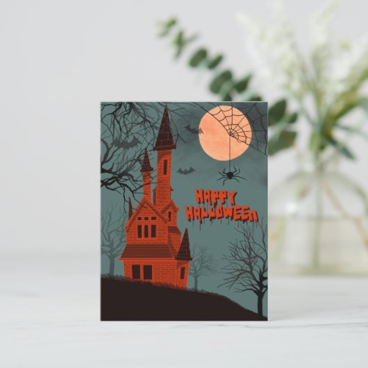 Halloween Postkarte (Stehend Vorderseite)