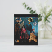 Halloween Postkarte (Stehend Vorderseite)