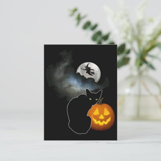 Halloween Postkarte (Stehend Vorderseite)