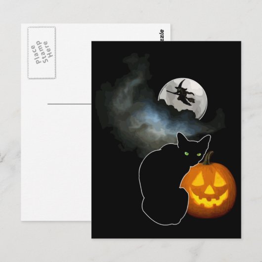 Halloween Postkarte (Vorne/Hinten)