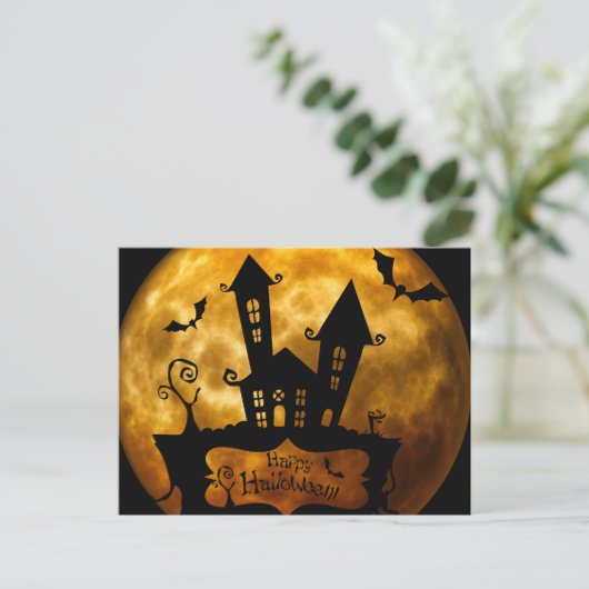 Halloween Postkarte (Stehend Vorderseite)