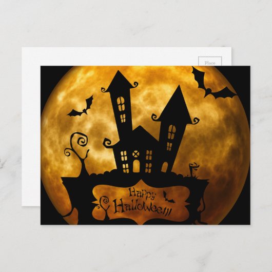 Halloween Postkarte (Vorne/Hinten)