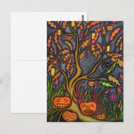 Halloween Postkarte (Vorne/Hinten)
