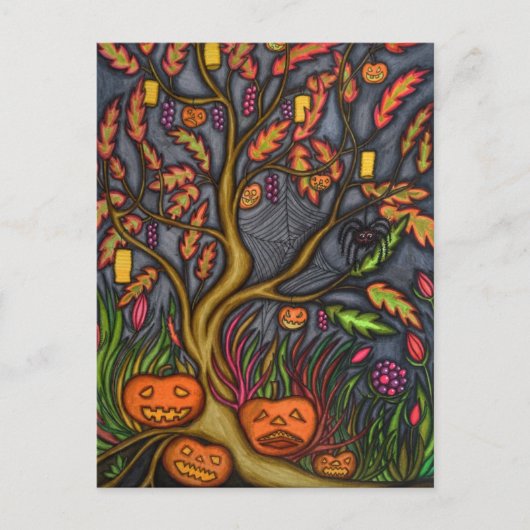 Halloween Postkarte (Vorderseite)