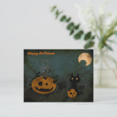 Halloween Postkarte (Stehend Vorderseite)