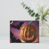 Halloween Postkarte (Stehend Vorderseite)