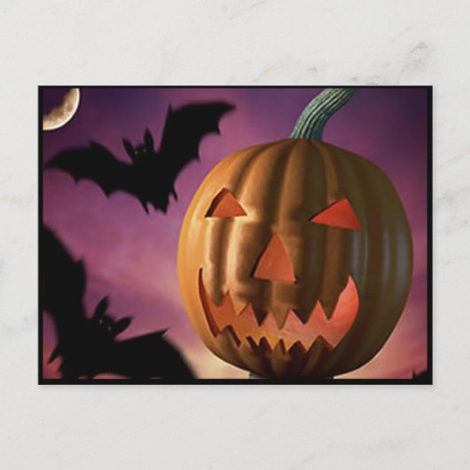 Halloween Postkarte (Vorderseite)