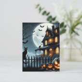 Halloween Postkarte (Stehend Vorderseite)