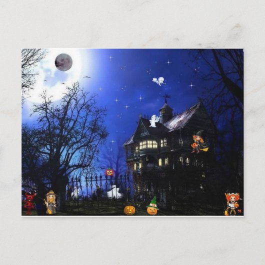 Halloween Postkarte (Vorderseite)