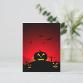 Halloween postkarte (Stehend Vorderseite)