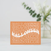 Halloween Postkarte (Stehend Vorderseite)
