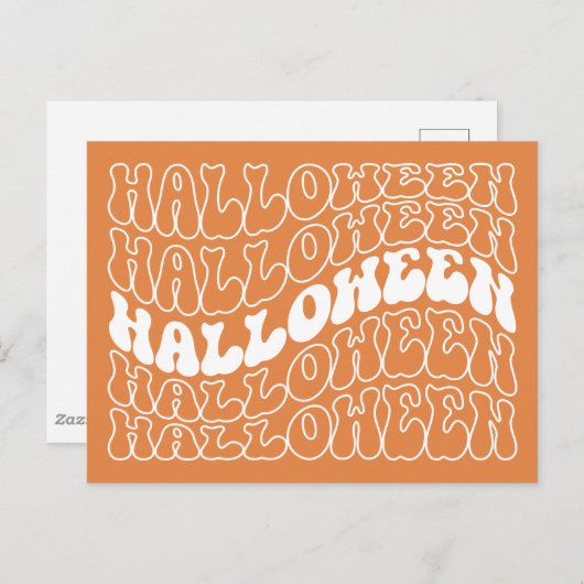 Halloween Postkarte (Vorne/Hinten)