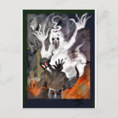 Halloween Postkarte (Vorderseite)