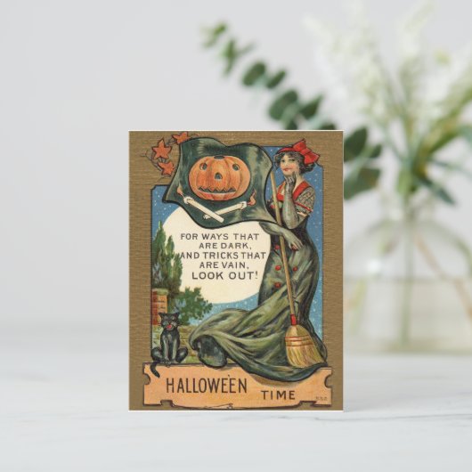 Halloween Postkarte (Stehend Vorderseite)