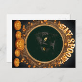 Halloween Postkarte. Bleibe spukhaft! Postkarte (Vorne/Hinten)
