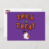 Halloween-Postkarte Feiertagspostkarte (Vorne/Hinten)
