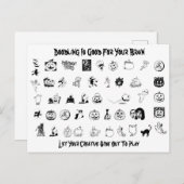 Halloween-Postkarte Feiertagspostkarte (Vorne/Hinten)