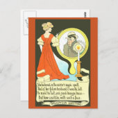 Halloween Postkarte für Frauen Vintager Spaß (Vorne/Hinten)