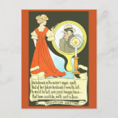 Halloween Postkarte für Frauen Vintager Spaß (Vorderseite)