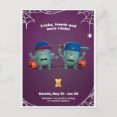 Halloween Postkarte für Gemini (Vorderseite)