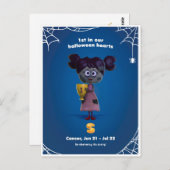 Halloween Postkarte für Krebs (Vorne/Hinten)