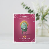 Halloween Postkarte für Libra (Stehend Vorderseite)