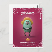 Halloween Postkarte für Libra (Vorne/Hinten)