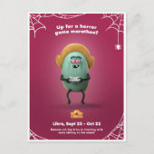 Halloween Postkarte für Libra (Vorderseite)